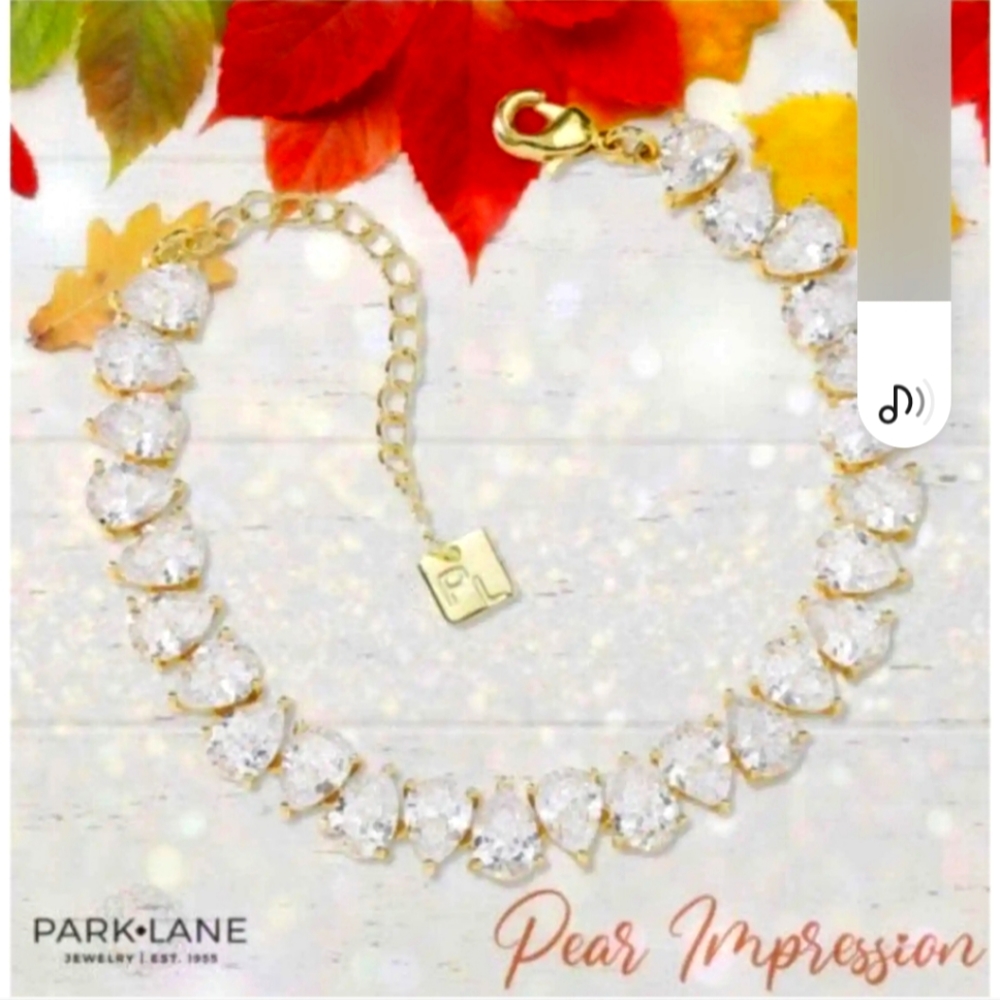Park Lane Pear Impression goldtone bracelet